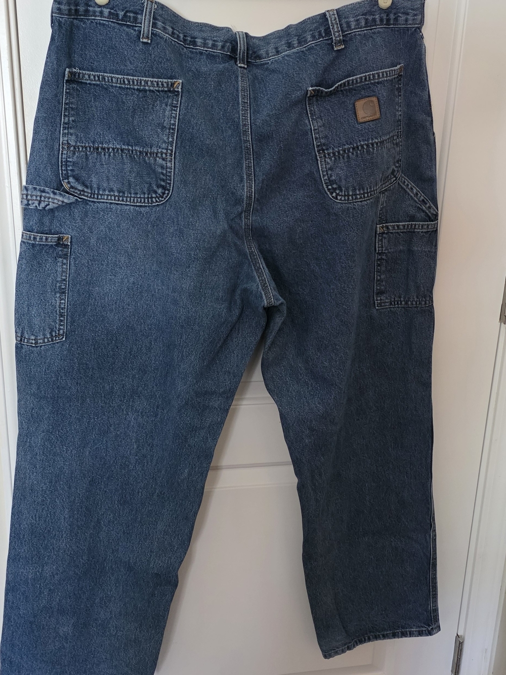 Carhartt Men's Dark Blue Straight Carpenter Jeans